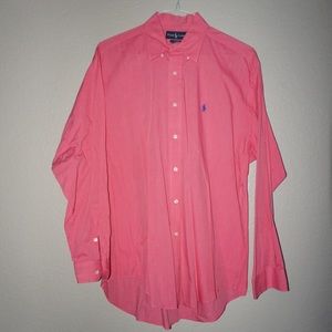Ralph Lauren pink button down shirt